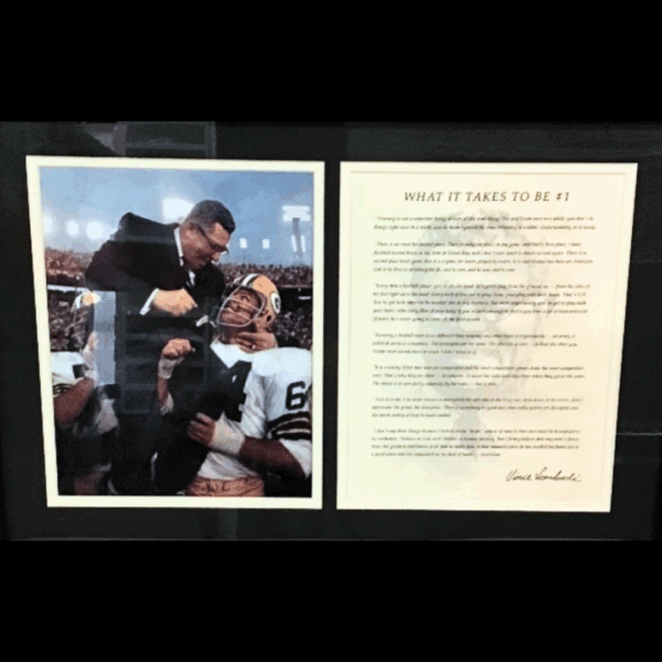 017. Vince Lombardi Speech Collage
