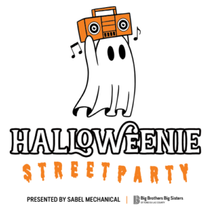 2026 Halloweenie Logo – Vertical – Sabel Mechanical – Black